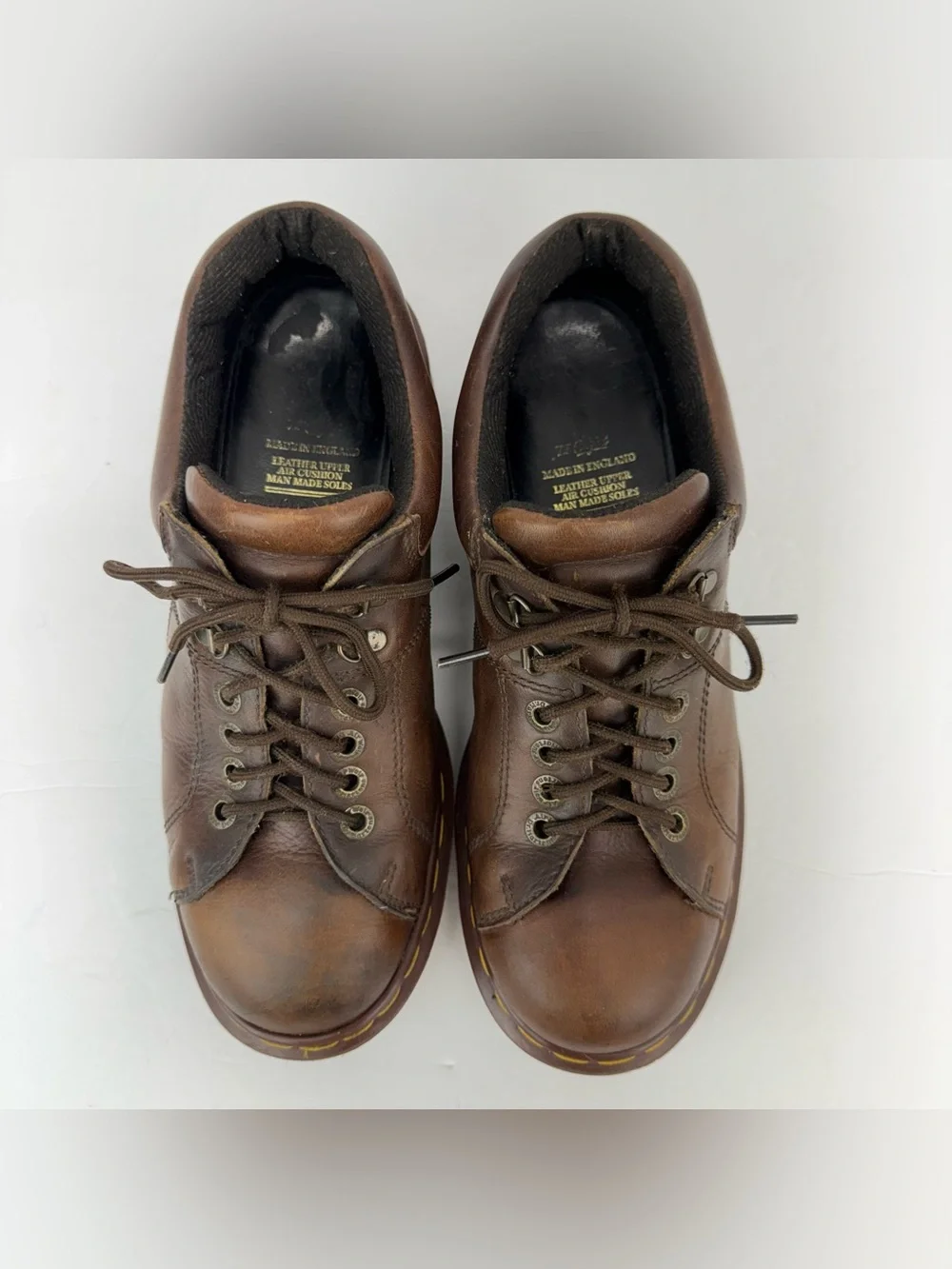 Vintage 90s Y2K Dr. Martens 8312 size 10 Men’s Brown Leather Chunky Oxford Shoes
